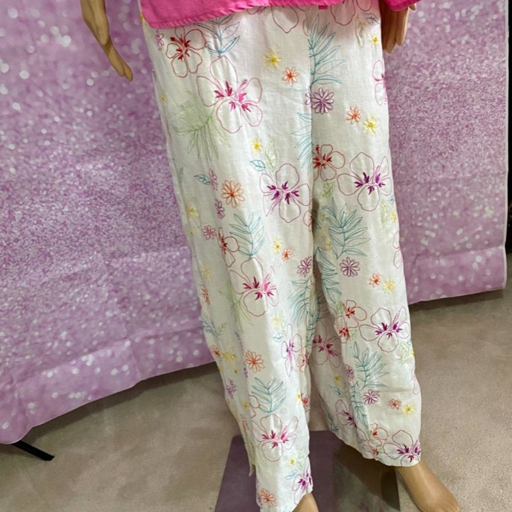 100% Linen 2 piece pants outfit - Picture 3 of 16